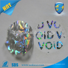 factory cheap custom tamper proof hologram stickers with void left